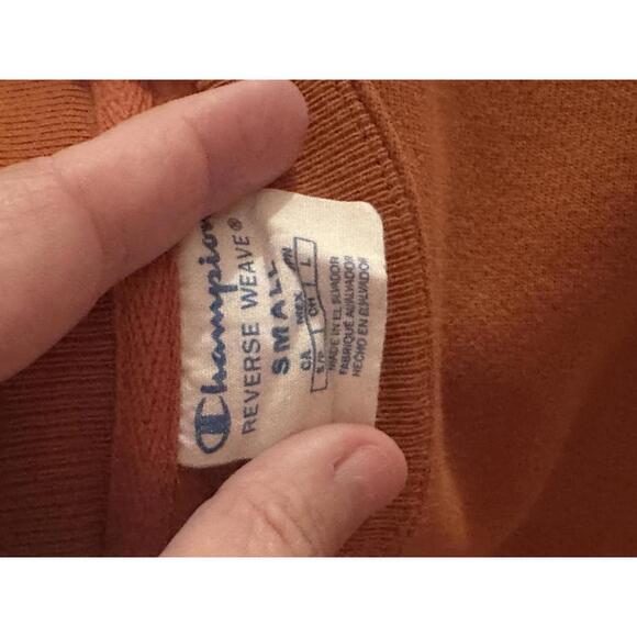 Champion Orange Longhorn Logo Sweatshirt Women’s Small - Picture 3 of 5